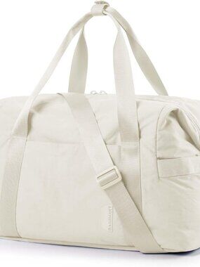 Gym Bag for Women, Carry on Weekender Overnight Bag, Travel Duffel Bags with Tro